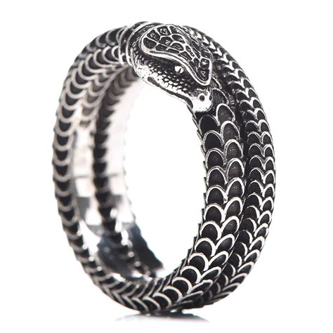 gucci ring snake|Gucci Garden silver snake ring .